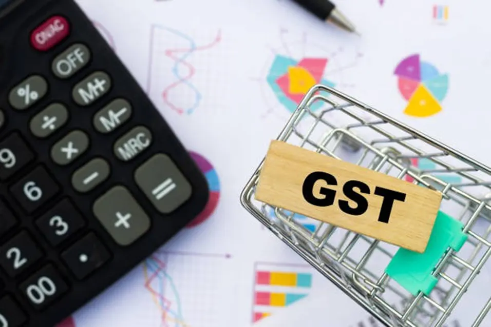 GST wooden blocks with shopping cart