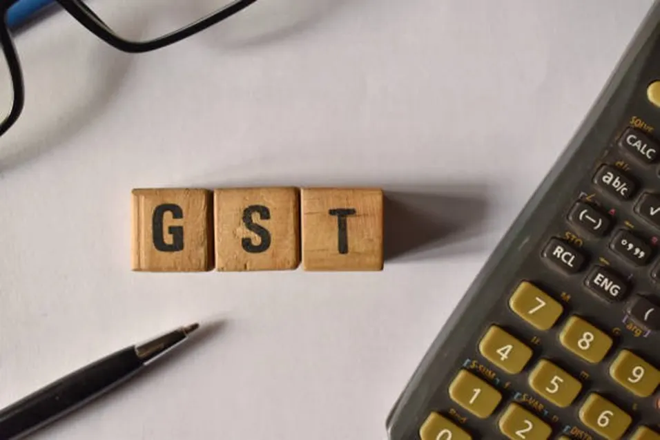 GST letter blocks with calculator