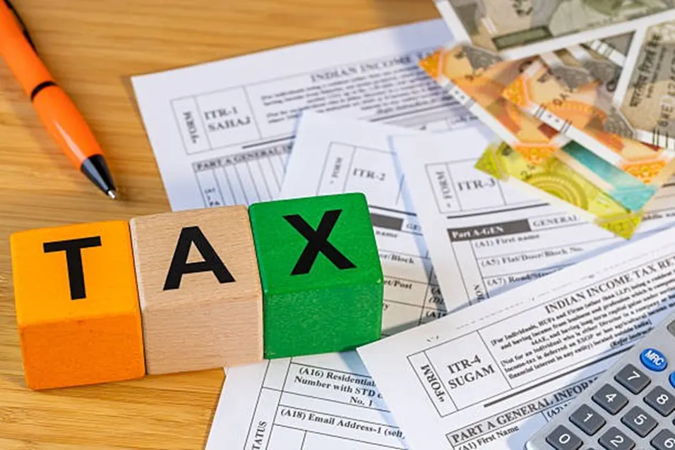 GST tax blocks with Indian income tax forms