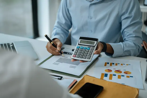 Financial calculator and documents