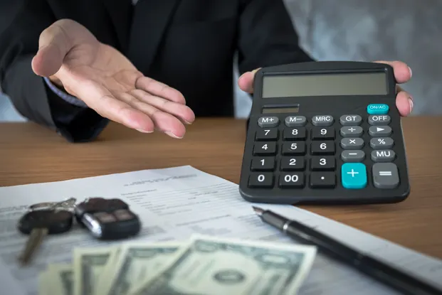 Loan agreement with calculator